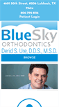 Mobile Screenshot of blueskyorthodontics.com